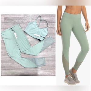 KORAL Become Blackout Bra & Legging Set In Green Sage